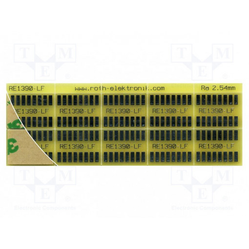 RE1390-LF; Board: universal; single sided,prototyping; W: 39mm; L: 111mm; ROTH ELEKTRONIK GMBH RE1390-LF; Board: universal; single sided,prototyping; W: 39mm; L: 111mm; ROTH ELEKTRONIK GMBH