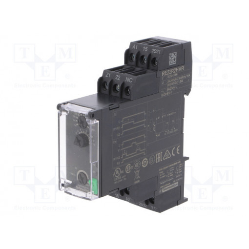 RE22R2HMR; Timer; 0,05s÷300h; DPDT; 250VAC/8A; 24÷240VAC; 24÷240VDC; DIN; IP20; SCHNEIDER ELECTRIC