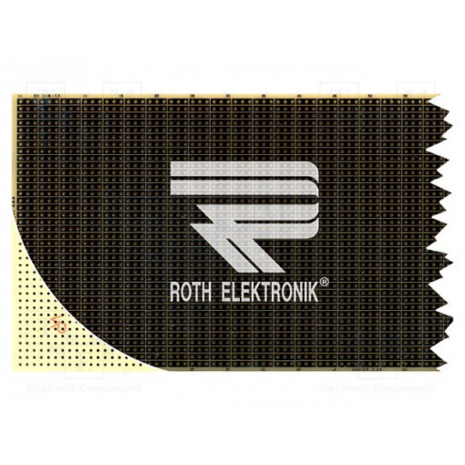 RE310-S3; Board: universal; single sided,prototyping; W: 100mm; L: 580mm; ROTH ELEKTRONIK GMBH
