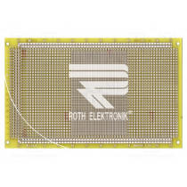 RE436-LF; Board: universal; double sided,prototyping; W: 100mm; L: 160mm; ROTH ELEKTRONIK GMBH