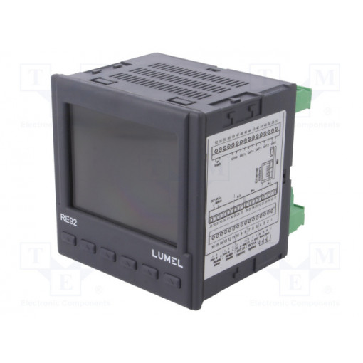 RE92-1101000M0; Module: dual channel regulator; SPST-NO; IN 3: 0/4÷20mA; on panel; LUMEL
