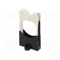 RER1.25-S6-X; Screw mounted clamp; polyamide; black; W: 30mm; L: 41.7mm; H: 72.6mm; PANDUIT