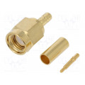 RF2-02B-T-02-50-G; Plug; SMA; male; straight; LMR100,RG174,RG316; crimped; for cable; ADAM TECH