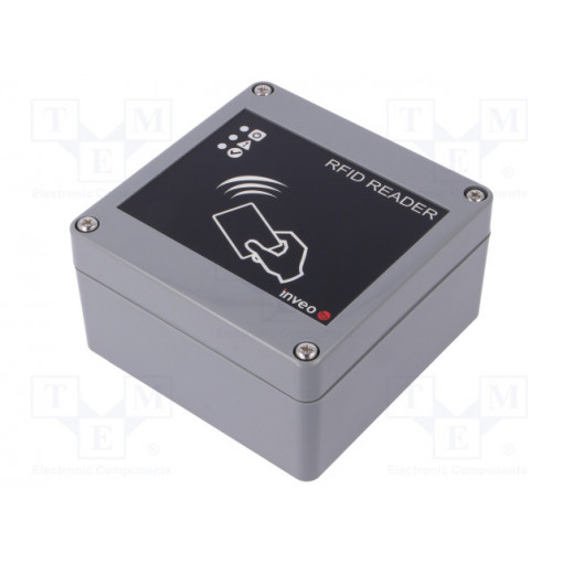 RFID IND LED H125; RFID reader; LED status indicator; 100x100x55.6mm; RS485; 10÷24V; INVEO