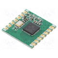 RFM69CW-868S2; Module: RF; FM transceiver; FSK; 868MHz; SPI; -120dBm; 1.8÷3.6VDC; HOPE MICROELECTRONICS