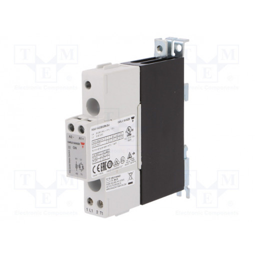 RGC1A23D25KGU; Relay: solid state; Ucntrl: 3÷32VDC; 25A; 24÷240VAC; DIN,panel; CARLO GAVAZZI