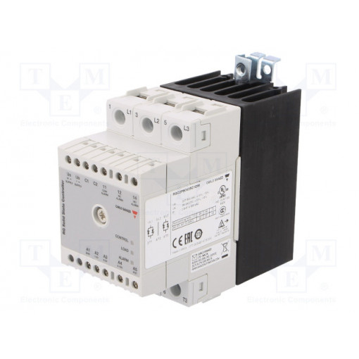 RGC2P60V25C1DM; Relay: solid state; Ucntrl: 0÷10VDC; 25A; 180÷660VAC; 2-phase; IP20; CARLO GAVAZZI RGC2P60V25C1DM; Relay: solid state; Ucntrl: 0÷10VDC; 25A; 180÷660VAC; 2-phase; IP20; CARLO GAVAZZI