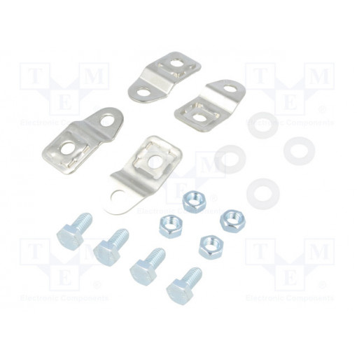 1580000; Wall-mounted holder; brass; Plating: nickel; RITTAL 1580000; Wall-mounted holder; brass; Plating: nickel; RITTAL