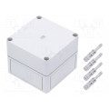 9507.000; Enclosure: multipurpose; X: 110mm; Y: 110mm; Z: 90mm; PK; light grey; RITTAL 9507.000; Enclosure: multipurpose; X: 110mm; Y: 110mm; Z: 90mm; PK; light grey; RITTAL