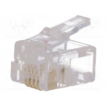 ; Plug; RJ11; PIN: 4; Layout: 6p4c; IDC,crimped; for cable; NINIGI ; Plug; RJ11; PIN: 4; Layout: 6p4c; IDC,crimped; for cable; NINIGI