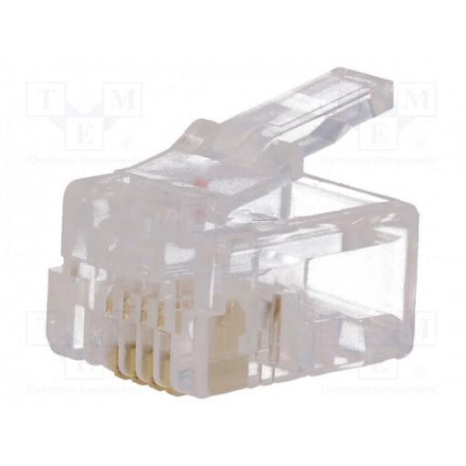 ; Plug; RJ11; PIN: 4; Layout: 6p4c; IDC,crimped; for cable; NINIGI ; Plug; RJ11; PIN: 4; Layout: 6p4c; IDC,crimped; for cable; NINIGI