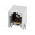 RJ12GPCB-M; Socket; RJ12; PIN: 6; Contacts: phosphor bronze; gold-plated; THT; NINIGI