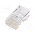 RJ48-10P10CR; Plug; RJ50; PIN: 10; Layout: 10p10c; IDC,crimped; for cable; ENCITECH