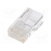 RJ48-10P10CR; Plug; RJ50; PIN: 10; Layout: 10p10c; IDC,crimped; for cable; ENCITECH