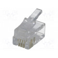 ; Plug; RJ9; PIN: 4; Layout: 4p4c; IDC,crimped; for cable; NINIGI ; Plug; RJ9; PIN: 4; Layout: 4p4c; IDC,crimped; for cable; NINIGI
