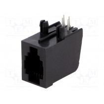 RJJ44NFRA; Socket; RJ9; PIN: 4; Layout: 4p4c; THT; angled; ENCITECH