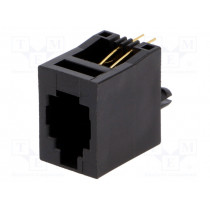 RJJ44NFV; Socket; RJ9; PIN: 4; Layout: 4p4c; THT; straight; ENCITECH