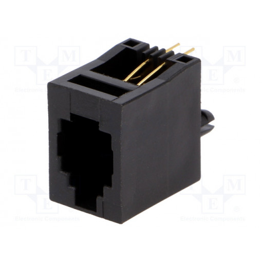 RJJ44NFV; Socket; RJ9; PIN: 4; Layout: 4p4c; THT; straight; ENCITECH