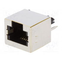 RJJ66NFVS; Socket; RJ12; PIN: 6; shielded; Layout: 6p6c; THT; straight; ENCITECH