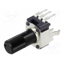 RK09K1130081; Potentiometer: shaft; balance,single turn,vertical; 10kΩ; ±20%; ALPS RK09K1130081; Potentiometer: shaft; balance,single turn,vertical; 10kΩ; ±20%; ALPS