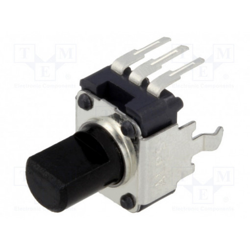 RK09K1130AH1; Potentiometer: shaft; single turn,vertical; 10kΩ; ±20%; 6mm; mono; ALPS