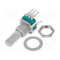 RK09L114001T; Potentiometer: shaft; single turn,vertical; 10kΩ; ±20%; 6mm; mono; ALPS