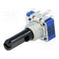 RK11K1140A3L; Potentiometer: shaft; single turn,vertical; 10kΩ; 50mW; ±20%; 6mm; ALPS