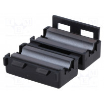 RKCF-05-A5; Ferrite: two-piece; on round cable; Ø: 5mm; 105Ω; A: 15mm; B: 6mm; RICHCO