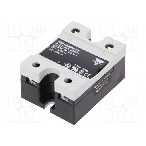 RM1A23A25; Relay: solid state; Ucntrl: 20÷280VAC; 25A; 24÷265VAC; -20÷70°C; CARLO GAVAZZI