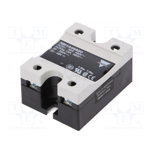 RM1A48A50; Relay: solid state; Ucntrl: 20÷280VAC; 50A; 42÷530VAC; -20÷70°C; CARLO GAVAZZI