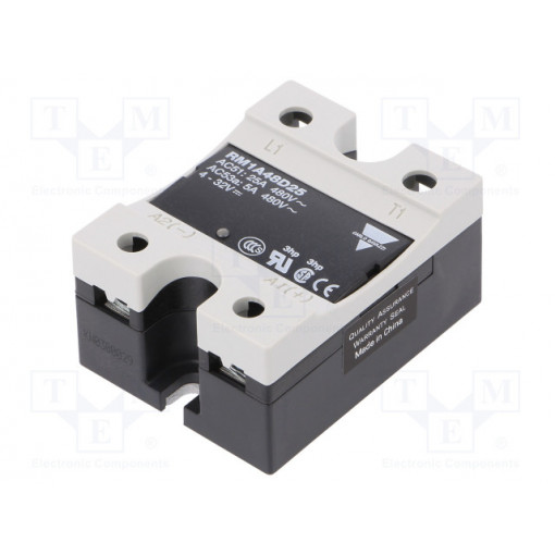 RM1A48D25; Relay: solid state; Ucntrl: 4÷32VDC; 25A; 42÷530VAC; -20÷70°C; IP20; CARLO GAVAZZI
