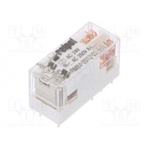 RM84-2012-25-5024-01; Relay: electromagnetic; DPDT; Ucoil: 24VAC; 8A/250VAC; 8A/24VDC; 8A; RELPOL