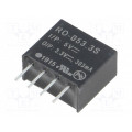 RO-053.3S; Converter: DC/DC; 1W; Uin: 4.5÷5.5V; Uout: 3.3VDC; Iout: 303mA; SIP4; RECOM