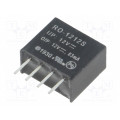 RO-1212S; Converter: DC/DC; 1W; Uin: 10.8÷13.2V; Uout: 12VDC; Iout: 83mA; SIP4; RECOM