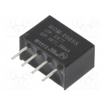 ROM-0505S; Converter: DC/DC; 1W; Uin: 4.5÷5.5V; Uout: 5VDC; Iout: 200mA; SIP4; RECOM