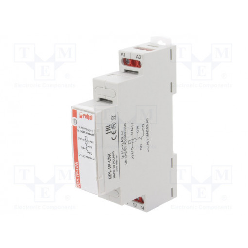 RPI-1P-UNI; Relay: installation; monostable; SPDT; 16A; Uswitch: max.300VAC; RELPOL