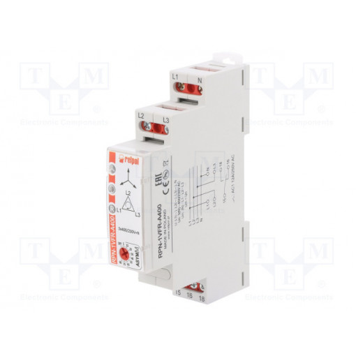 RPN-1VFR-A400; Module: voltage monitoring relay; DIN; SPDT; 4s; IP20; OEM: 864373; RELPOL