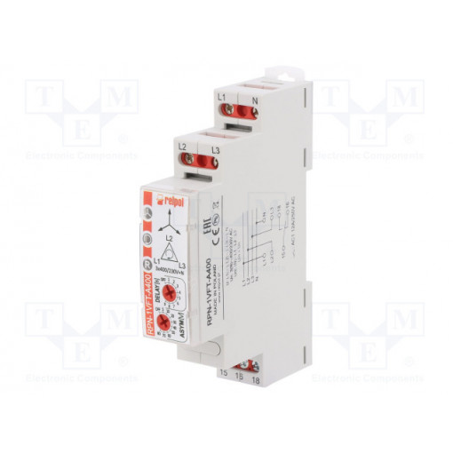 RPN-1VFT-A400; Module: voltage monitoring relay; DIN; SPDT; 1÷9s; IP20; RELPOL