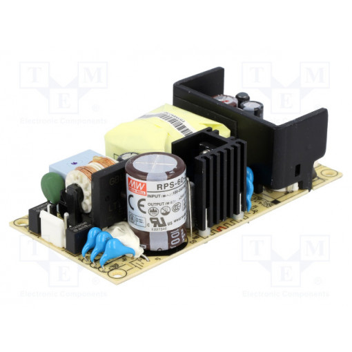 RPS-60-24; Power supply: switched-mode; open; 60W; 127÷370VDC; 90÷264VAC; MEAN WELL