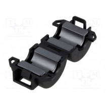 RRC-16-8-13-M; Ferrite: two-piece; on round cable; Ø: 8mm; 60Ω; A: 19.5mm; B: 23mm; RICHCO