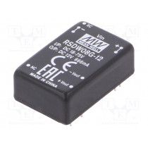 RSDW08G-12; Converter: DC/DC; 8W; Uin: 18÷75V; 12VDC; Iout: 0÷666mA; DIP24; 18.4g; MEAN WELL