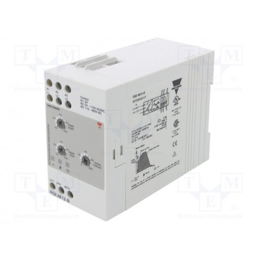 RSE4812-B; Module: soft-start; Usup: 277÷480VAC; DIN; 24÷110VDC; IP20; 12A; CARLO GAVAZZI
