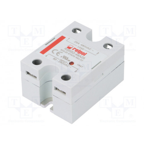 RSR52-48A25; Relay: solid state; Ucntrl: 90÷280VAC; 25A; 48÷530VAC; -30÷80°C; RELPOL