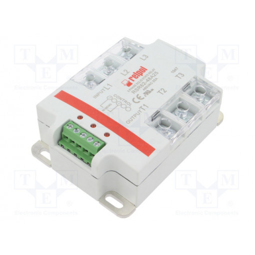 RSR62-48A25; Relay: solid state; Ucntrl: 90÷280VAC; 25A; 24÷530VAC; 3-phase; RELPOL