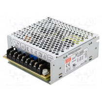 RT-50D; Power supply: switched-mode; modular; 51W; 5VDC; 99x97x36mm; 24VDC; MEAN WELL