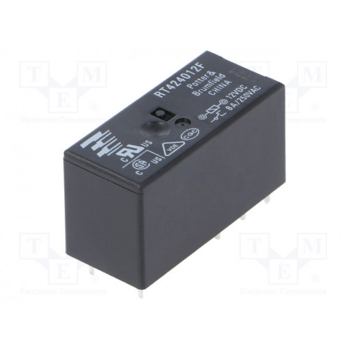 2-1393237-8; Relay: electromagnetic; DPDT; Ucoil: 12VDC; 8A/250VAC; 8A/30VDC; 8A; TE Connectivity