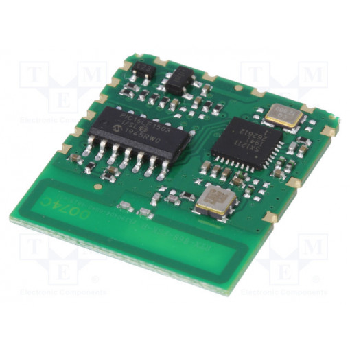 650201527FG; Module: RF; FM transceiver; FSK; 868MHz; serial; -108dBm; 27/6mA; AUREL