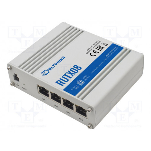 RUTX08; Module: industrial modem; 9÷50VDC; IP30; TELTONIKA RUTX08; Module: industrial modem; 9÷50VDC; IP30; TELTONIKA