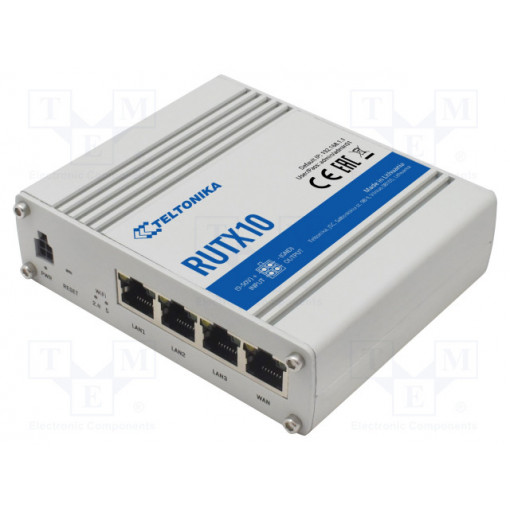 RUTX10; Module: industrial modem; 9÷50VDC; IP30; TELTONIKA RUTX10; Module: industrial modem; 9÷50VDC; IP30; TELTONIKA