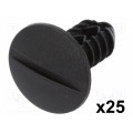 10050; Trim clip; 25pcs; Fiat; OEM: 14590887; L: 27.5mm; polyamide; black; ROMIX 10050; Trim clip; 25pcs; Fiat; OEM: 14590887; L: 27.5mm; polyamide; black; ROMIX